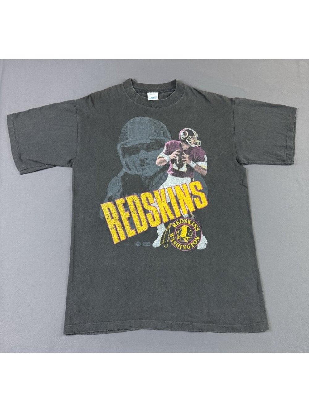 Rare Vinage 90s Washington Redskins Salem Sportswear Sun Fade NFL Football Large